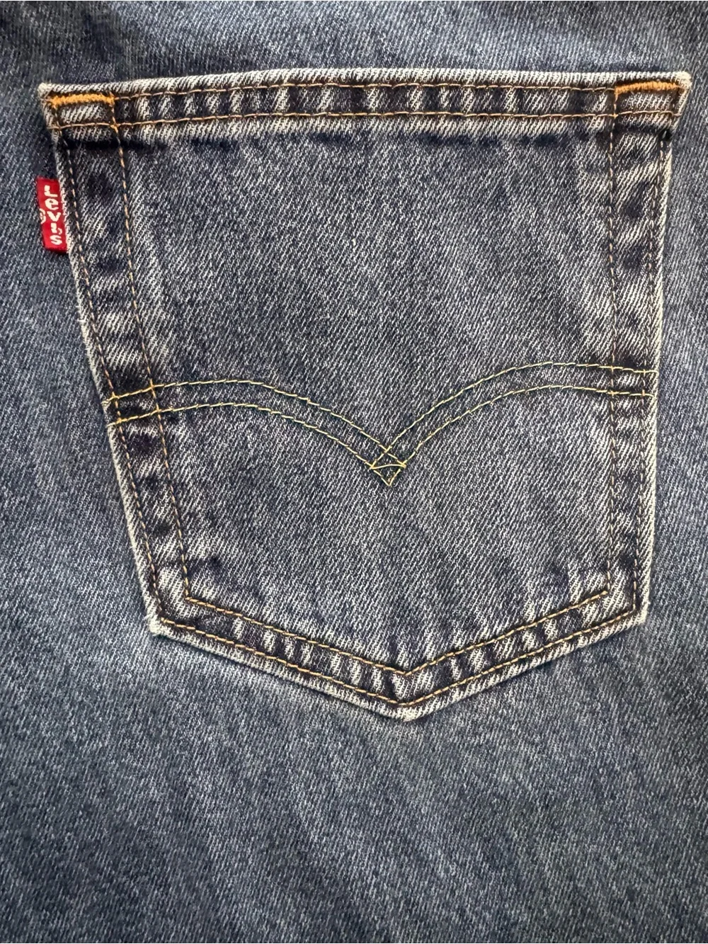 Levis 550 Relaxed Fit Tapered Leg Medium Wash Blue Denim Jeans Mens 34x32